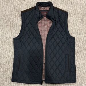 Johnston & Murphy Men's Navy Quilted Vest